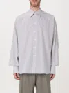 Dolce & Gabbana Oversize Pinstripe Shirt In Blue