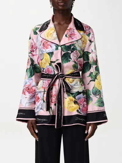 DOLCE & GABBANA SHIRT DOLCE & GABBANA WOMAN COLOR PINK,G68954010