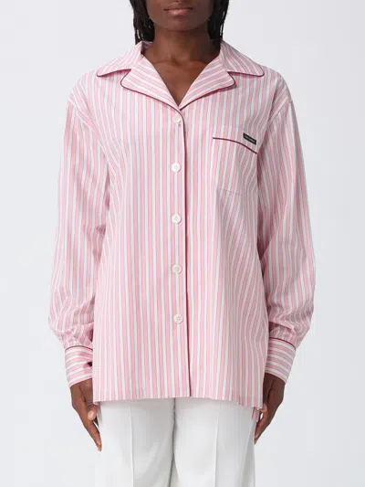 Dolce & Gabbana Shirt  Woman Color Striped In Pink
