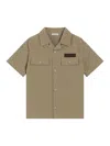 Dolce & Gabbana Striped Flap-pocket Shirt In Green