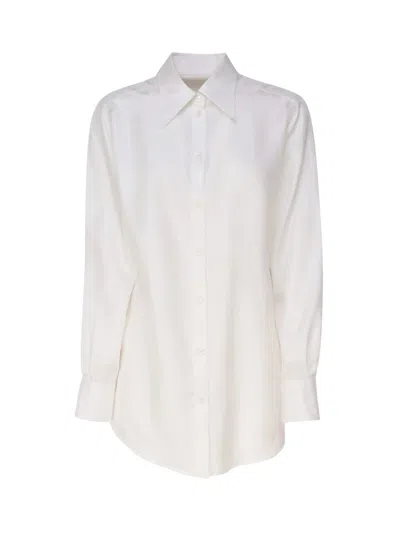 Dolce & Gabbana Shirt In Silk In White