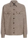 Dolce & Gabbana Brown Wool Oves Aries Full-length Jacket In Multi