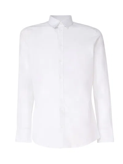 Dolce & Gabbana Shirt Made Of Stretch Cotton Poplin In White