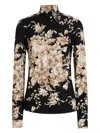 Dolce & Gabbana Charmeuse Shirt Shirt And Blouse Multicolor In Multi
