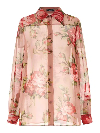 Dolce & Gabbana Shirt In Nude
