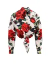 Dolce & Gabbana Dolce&gabbana Regular White Cotton Pants In Red