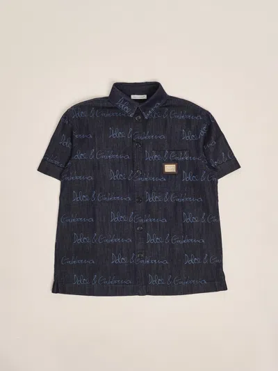 Dolce & Gabbana Kids' Shirt Shirt In Black