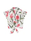 Dolce & Gabbana Shirt S/m Carnations In Multicolour