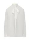 Dolce & Gabbana White Silk Shirt In White