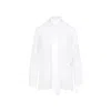 Dolce & Gabbana White Silk Chiffon Shirt In White