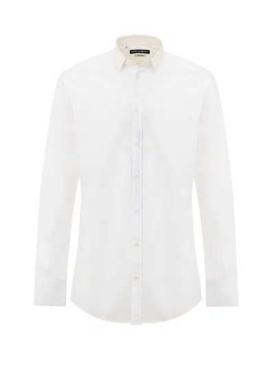 DOLCE & GABBANA SHIRT WHITE GOLD DOLCE & GABBANA