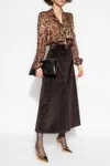 Dolce & Gabbana Shirt With Animal Motif In Brown