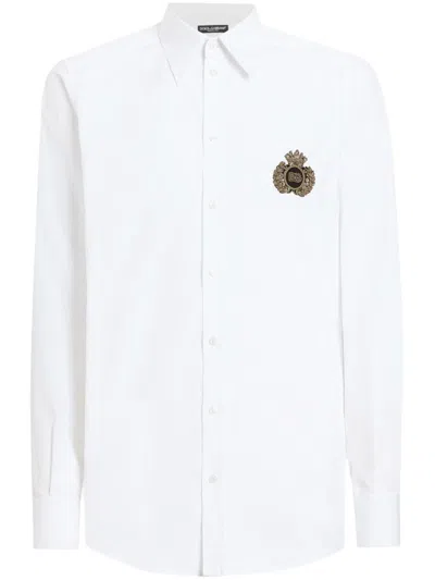 DOLCE & GABBANA SHIRT WITH APPLIQUÉ