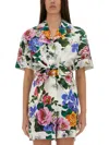 Dolce & Gabbana Shirt With Floral Pattern In Multicolor