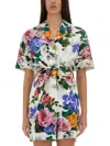 Dolce & Gabbana Shirt With Floral Pattern In Multicolour