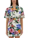 Dolce & Gabbana Shirt With Floral Pattern In Multicolour
