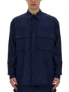 Dolce & Gabbana Shirt With Pockets In Blue