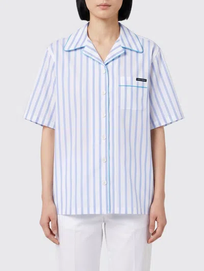Dolce & Gabbana Shirt Woman Color Striped In Multi