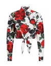 Dolce & Gabbana Women Shirt With Rose Print