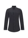 Dolce & Gabbana Black Stretch Poplin Shirt