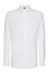 Dolce & Gabbana Long-sleeved Button-up Shirt In White