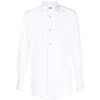 Dolce & Gabbana White Cotton Poplin Gold Tuxedo Shirt In White