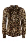 Dolce & Gabbana Leopard-print Silk Shirt In Animal Print