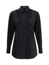 Dolce & Gabbana Women Lace Inserts Shirt In Black