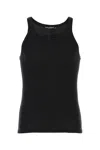 Dolce & Gabbana Marcello Ribbed-knit Tank Top In Black