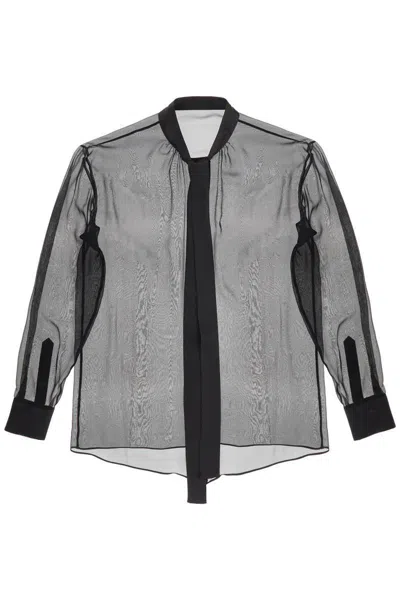Dolce & Gabbana 'chiffon Blouse With Bow In Black