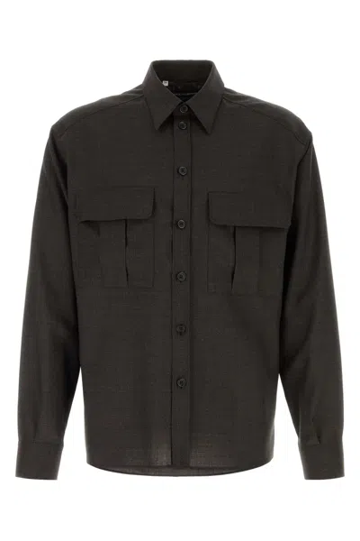 Dolce & Gabbana Chocolate Twill Shirt In Brown