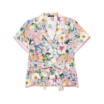 Dolce & Gabbana Shirts Pink In Multi