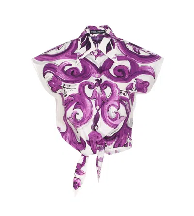 Dolce & Gabbana Shirts In Purple