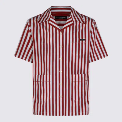 Dolce & Gabbana Shirts Rigato In Red