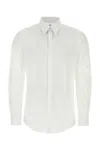 Dolce & Gabbana White Stretch Poplin Shirt In White