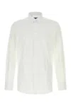 Dolce & Gabbana White Stretch Poplin Shirt In White