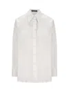 Dolce & Gabbana Pointed Collar Shirt With Long Sleeves In White