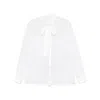 Dolce & Gabbana Schluppenhemd Aus Chiffon In White