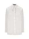 Dolce & Gabbana Pointed Collar Shirt With Long Sleeves In White