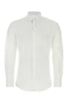 Dolce & Gabbana White Stretch Poplin Shirt In White