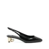 Dolce & Gabbana Black Décolleté With Dg Logo On The Heel