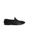 Dolce & Gabbana Slipper From The Dg Evening Line In Shiny Goatskin Woven In Black