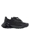 Dolce & Gabbana Daymaster Black Leather Blend Sneakers In Multi