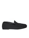 Dolce & Gabbana Crochet Loafers In Black