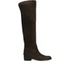 Dolce & Gabbana Over-the-knee Suede Block Heel Boots In Brown