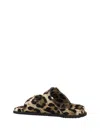 Dolce & Gabbana Leopard-print Sandals In Brown