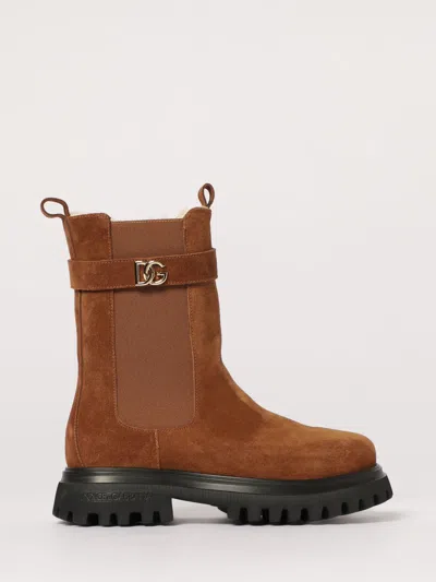 Dolce & Gabbana Shoes  Kids Color Beige In Animal Print