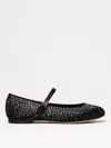 Dolce & Gabbana Crystal-embellished Ballerina Shoes In Black