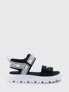 Dolce & Gabbana Black Sandals For Kids With Logo In Black