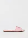 Dolce & Gabbana Round Toe Slippers In Pink